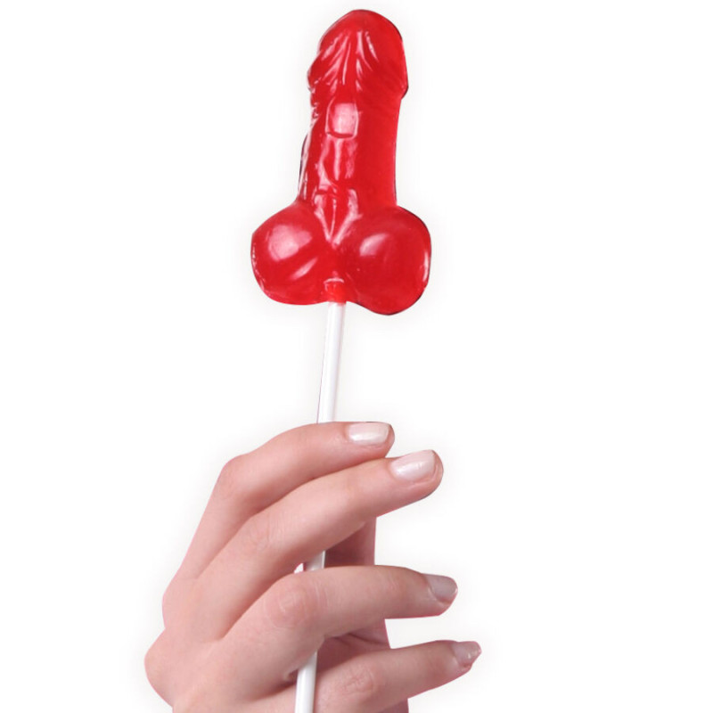 Acadea gumată în formă de penis, aromă căpșuni – Secretplay