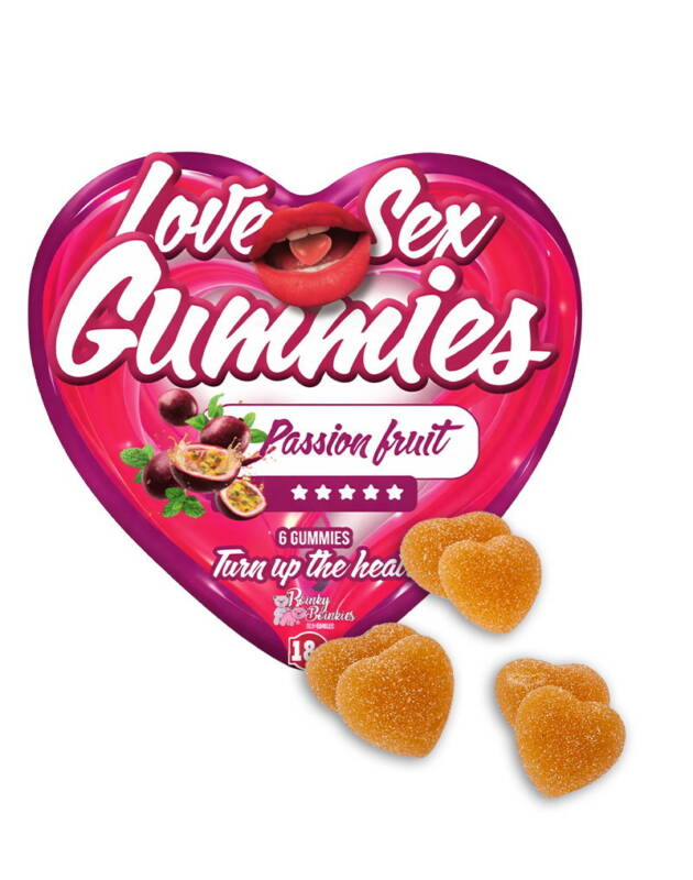 Boinky – Jeleuri afrodisiace – Love Sex Gummies, cu aromă de fructul pasiunii, unisex, 1 cutie x 6 buc – Default Title