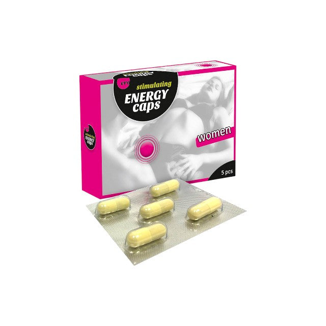 Capsule ERO Energy Caps, pentru femei, susțin creșterea libidoului, conțin Cardamon și Guarana, 5 buc
