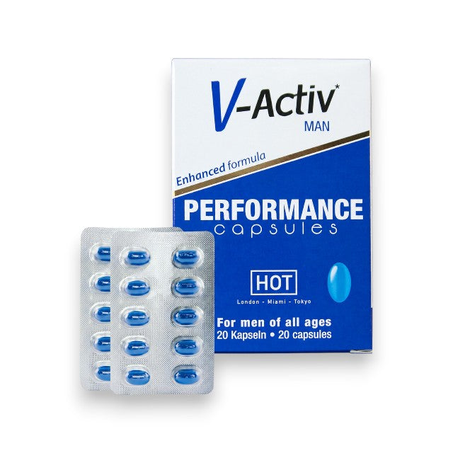 Capsule V-Activ for MEN, pentru potenta si erectii puternice si ferme, 20 buc