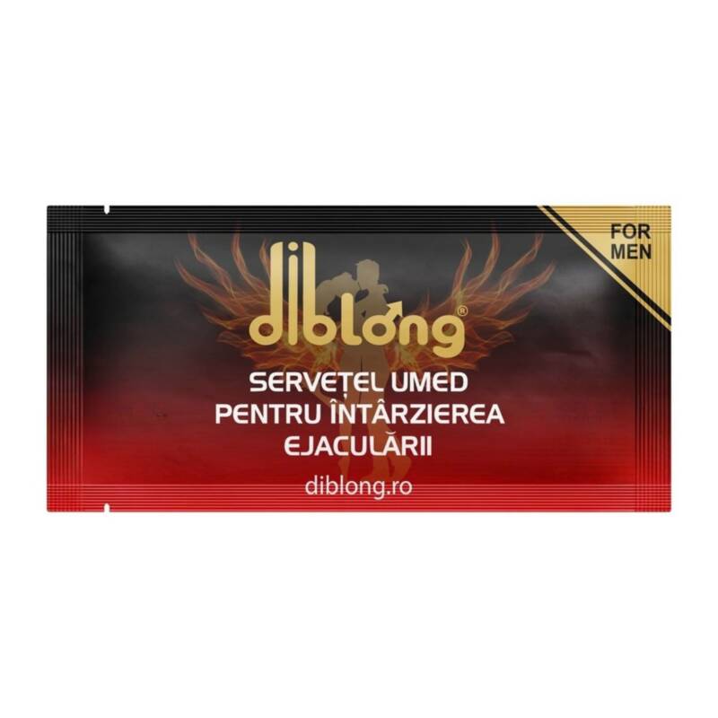 Diblong Delay Wipe – Șervețel pentru bărbați, cu ingrediente ce pot ajuta la întârzierea ejaculării, 1 buc – Default Title