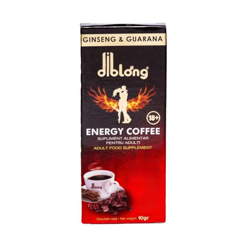 Diblong Energy Coffee – supliment alimentar pentru bărbați, formula de cafea instant cu plante care susțin sănătatea sexuală și funcția erectilă, 10g – Default Title