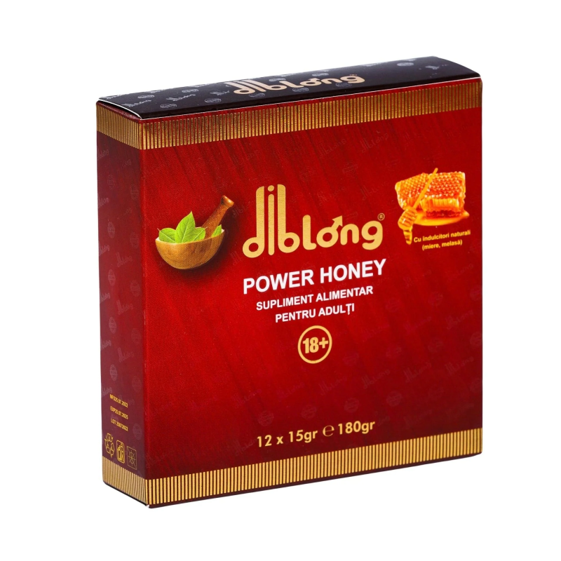 Diblong Power Honey – supliment alimentar pentru adulți cu miere și a