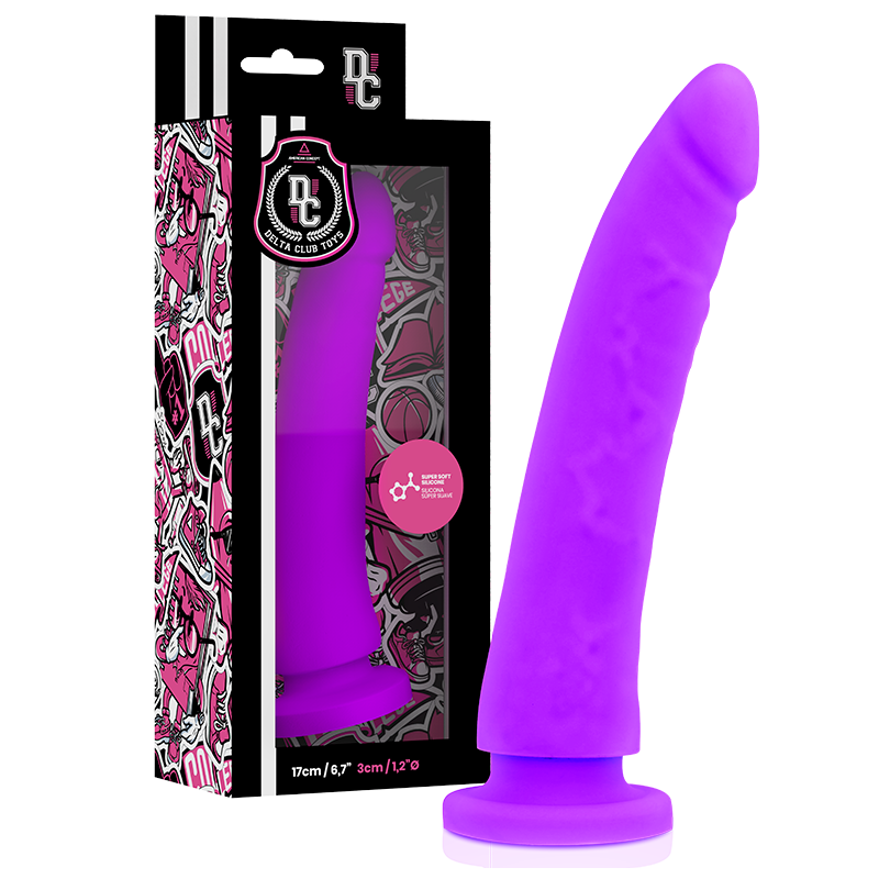 Dildo lila din silicon medical 17 cm