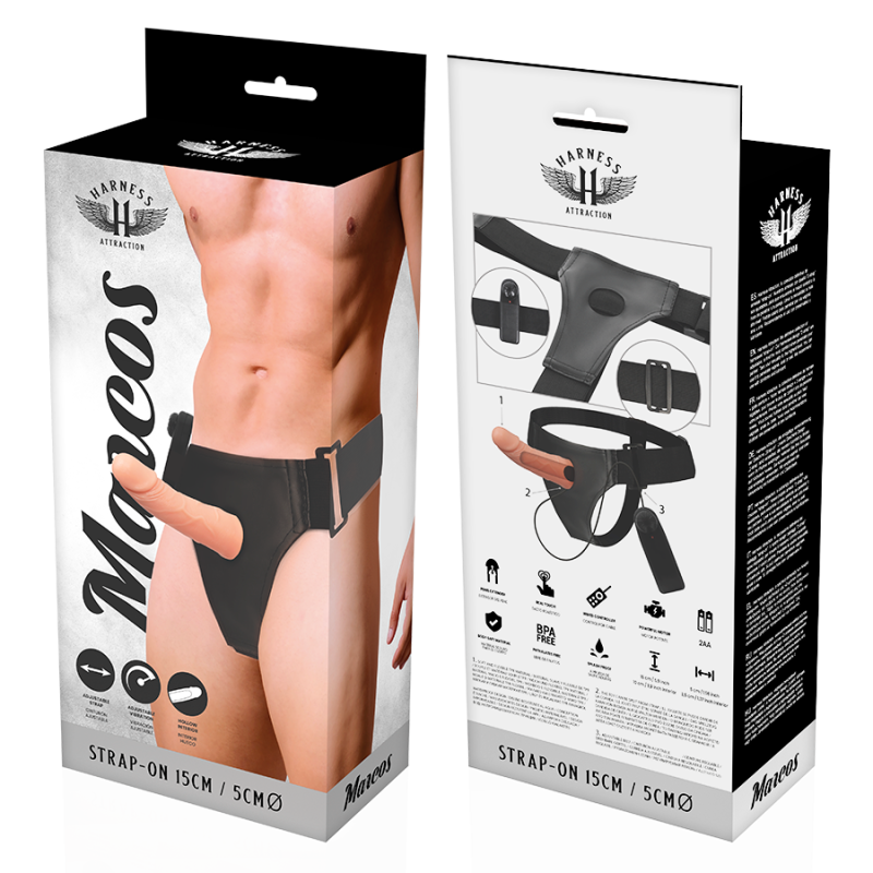 HAM HARNESS ATTRACTION – CADRU GOL PENTRU HAM CU VIBRATOR 15 CM