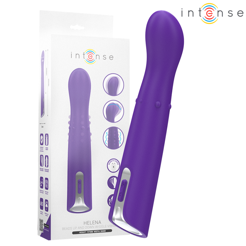 INTENSE – VIBRATOR HELENA SUS & JOS CU PERLE MOD 13,5 CM