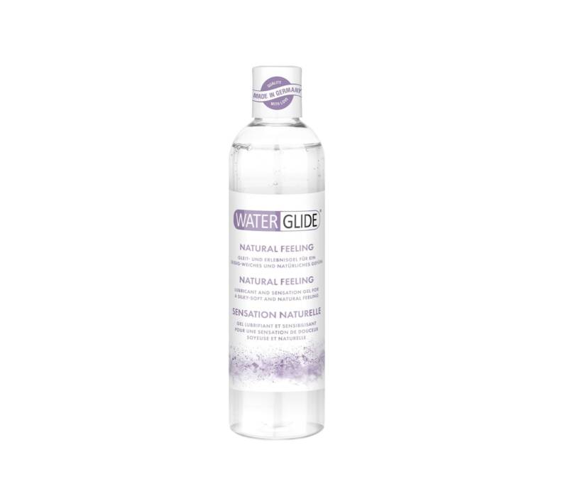 Lubrifiant WATERGLIDE Natural Feeling, pe bază de apă, testat dermatologic, compatibil cu prezervative și jucării erotice, 300 ml
