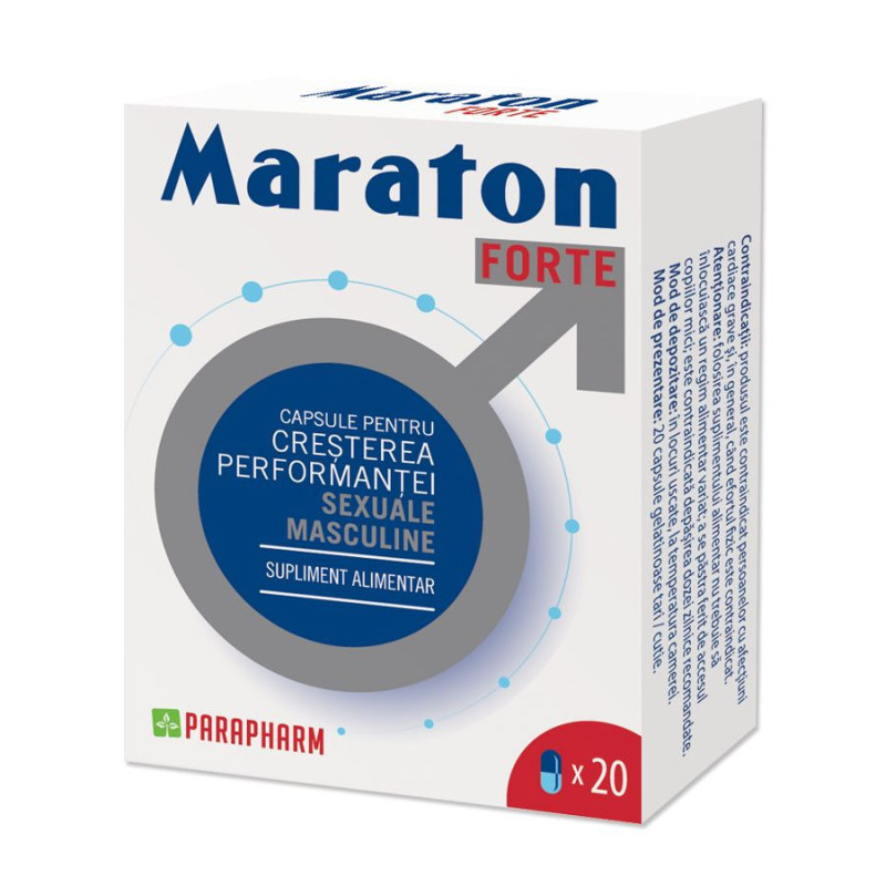 Capsule MARATON FORTE, cresterea performantei sexuale barbati, 20
