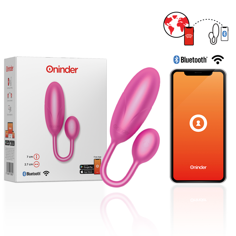 ONINDER – DENVER VIBRATING EGG PINK 7 X 2.7 CM FREE APP – — / ROSA