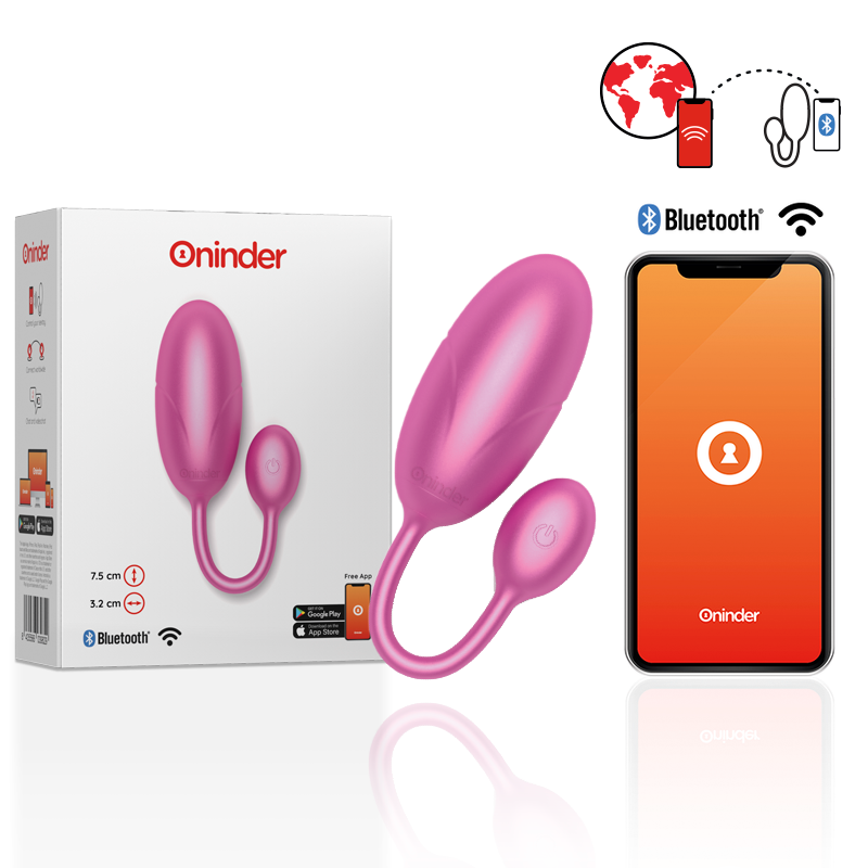 ONINDER – TOKYO VIBRATING EGG PINK 7.5 X 3.2 CM FREE APP – — / ROSA