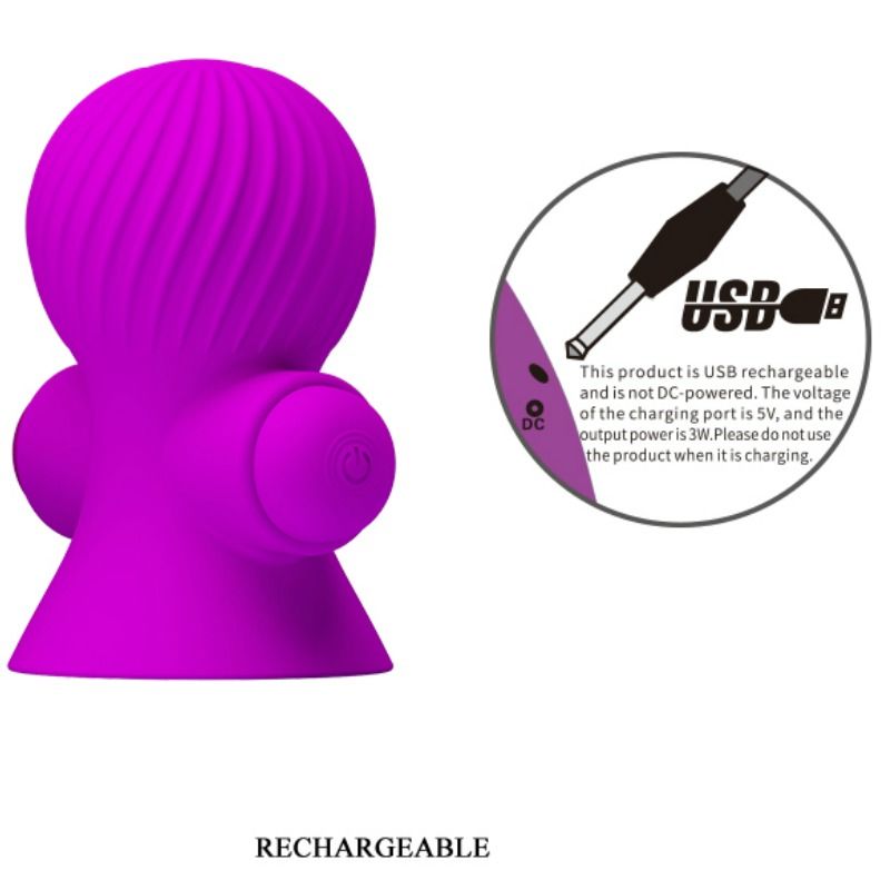 PRETTY LOVE – NIPPLE STIMULATORS 12M LILAC VIBRATION – Default Title