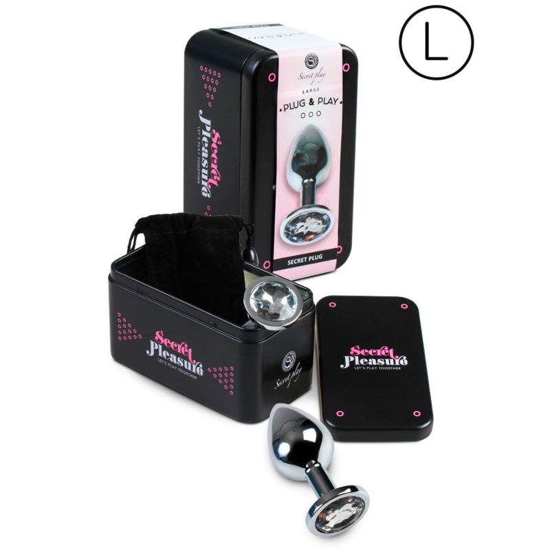 SECRETPLAY – ANAL PLUG SIZE L – CLEAR – Default Title