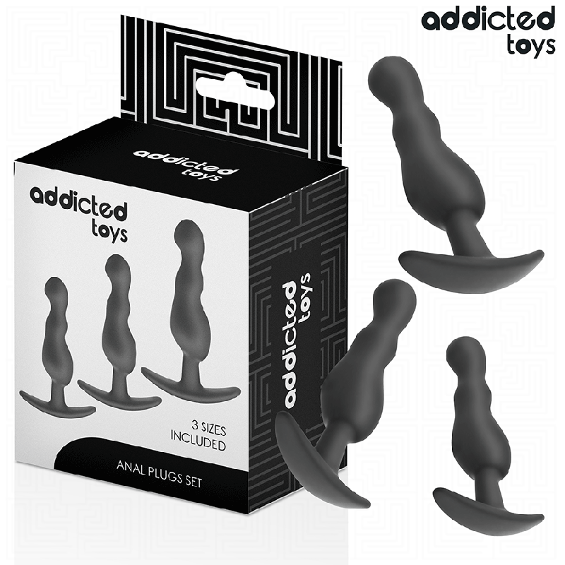 Set 3 dopuri anale din silicon model 1