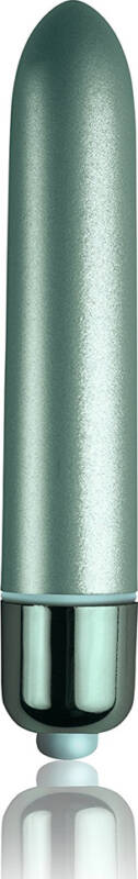 Vibrator Clasic Touch of Velvet, 10 Moduri Vibratii, Aqua Lily, 9 cm
