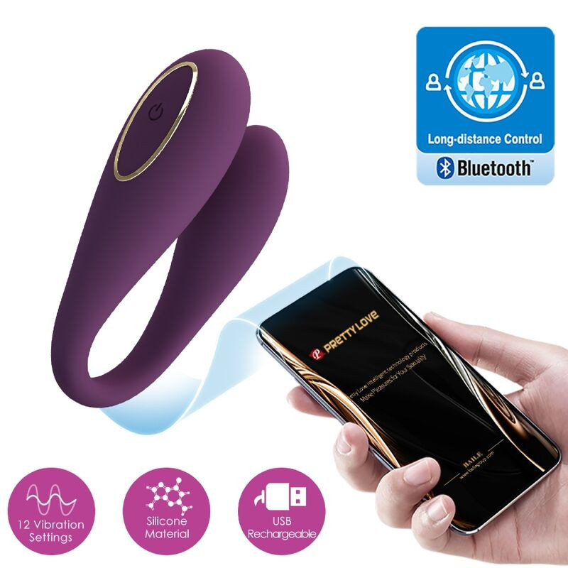 Vibrator dublu August cu telecomandă – Pretty Love