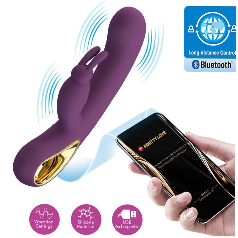 Vibrator PRETTY LOVE – LIAM RABBIT, cu stimulator pentru punctul G,