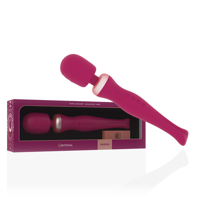 Vibrator RITHUAL – AKASHA WAND, reîncărcabil, Akasha 2.0, cu 8 n