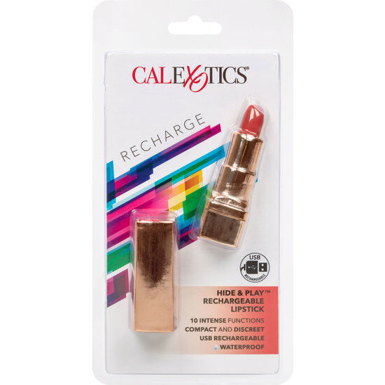CALEXOTICS – BALA RECHARGEABLE LIPSTICK HIDE & PLAY RED – Default Title