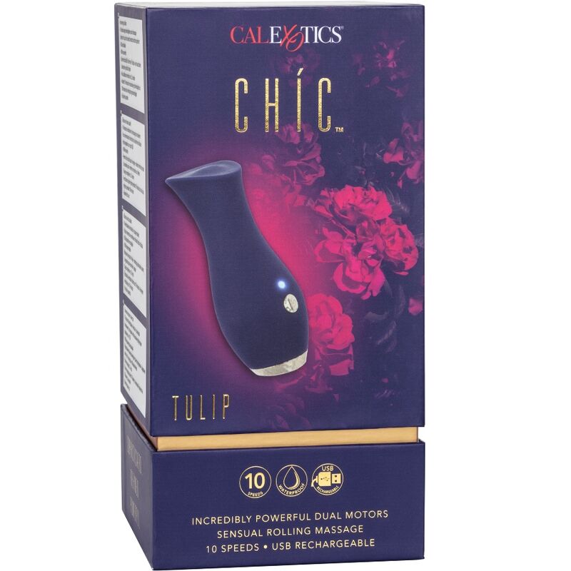 CALEXOTICS – CHIC TULIP MASAJEADOR – AZUL – Default Title