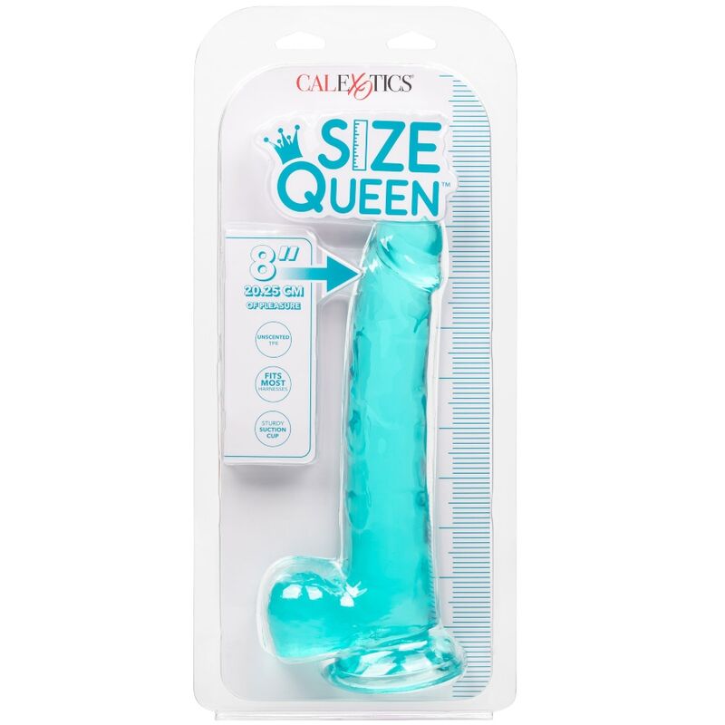 CALEXOTICS – SIZE QUEEN DILDO BLUE 20.3 CM – Default Title