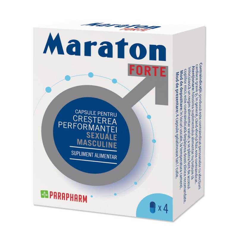 Capsule MARATON FORTE, cresterea performantei sexuale barbati, 4 capsule – Default Title