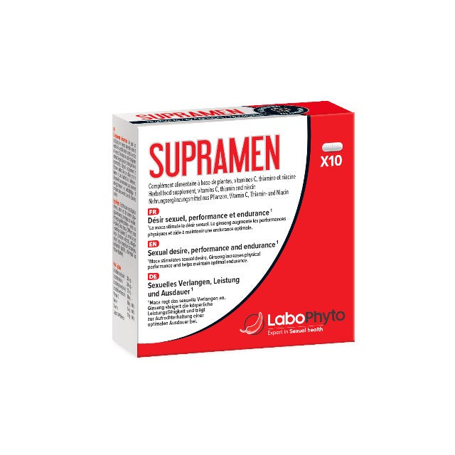 Capsule SUPRAMEN Sexual Power 4 in 1, Labophyto, potență, erecție, întârziere ejaculare, libido, 10 capsule