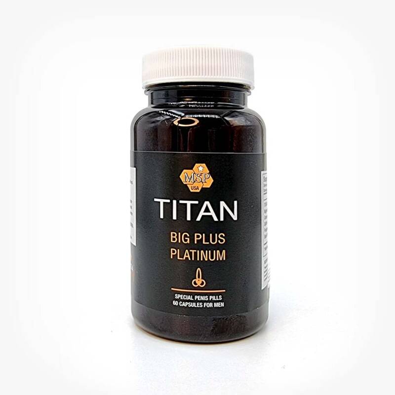 Capsule TITAN BIG Plus Platinum, pentru marirea penisului, 60 buc