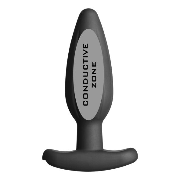 ELECTRASTIM – SILICONE BLACK ROCKER BUTT PLUG MEDIUM – Default Title