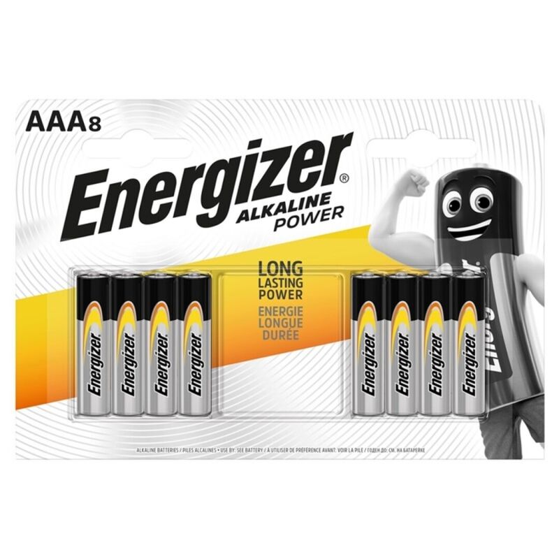 ENERGIZER – ALKALINE BATTERY POWER AAA LR03 8 UNIT – Default Title