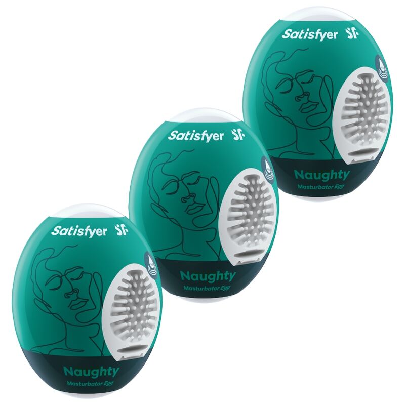 SATISFYER – 3 MASTURBATOR EGGS NAUGHTY – Default Title