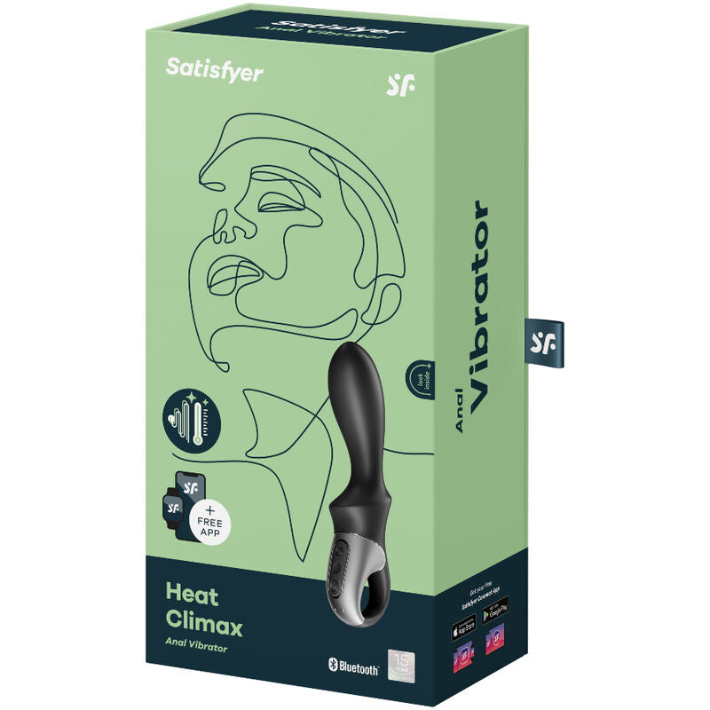 SATISFYER – HEAT CLIMAX ANAL VIBRATOR APP BLACK – Default Title