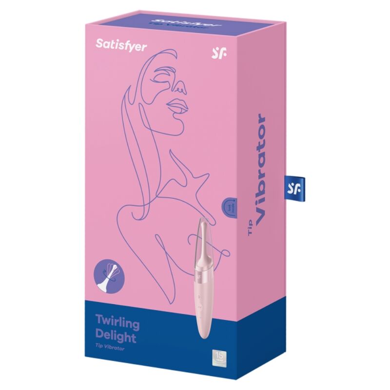 SATISFYER – TWIRLING DELIGHT CLIT TIP VIBRATOR PINK – Default Title