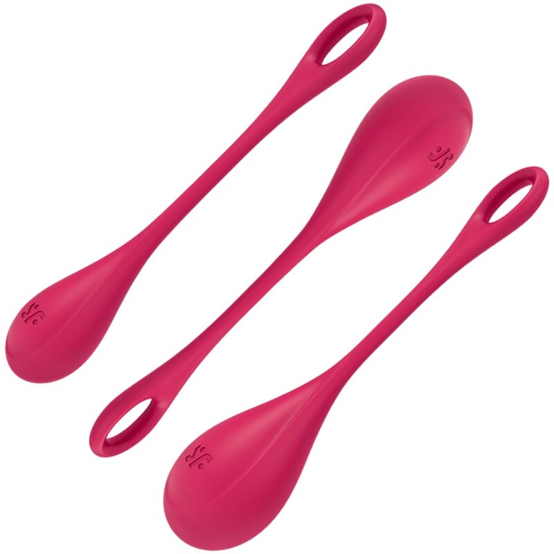 SATISFYER – YONI POWER 1 TRAINING SET RED – Default Title
