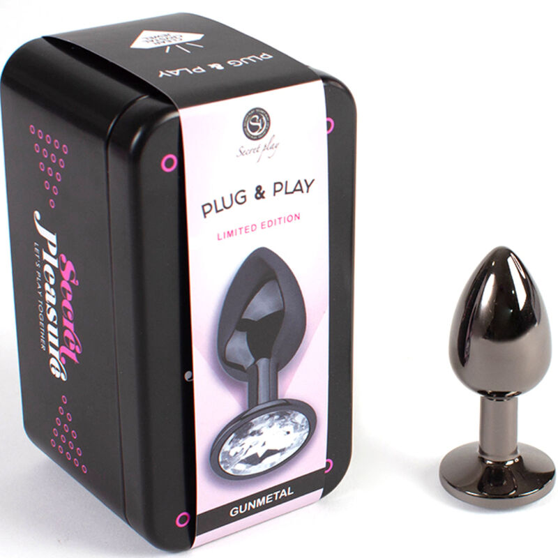 SECRETPLAY – GUNMETAL BUTT PLUG SMALL SIZE 7 CM – Default Title