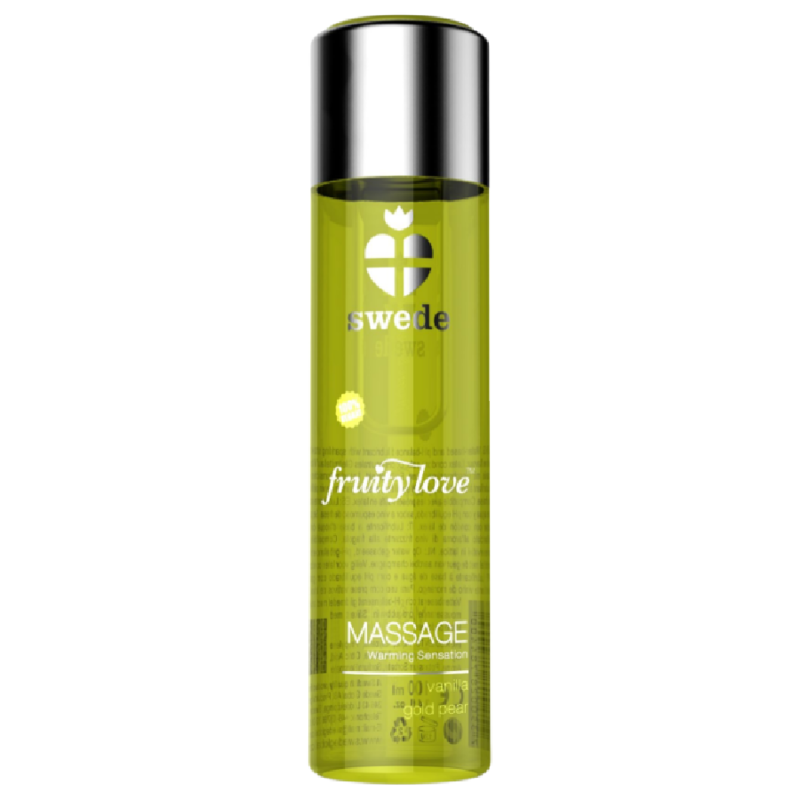 SWEDE – FRUITY LOVE WARMING EFFECT MASSAGE OIL VANILLA AND GOLD PEAR 120 ML – Default Title