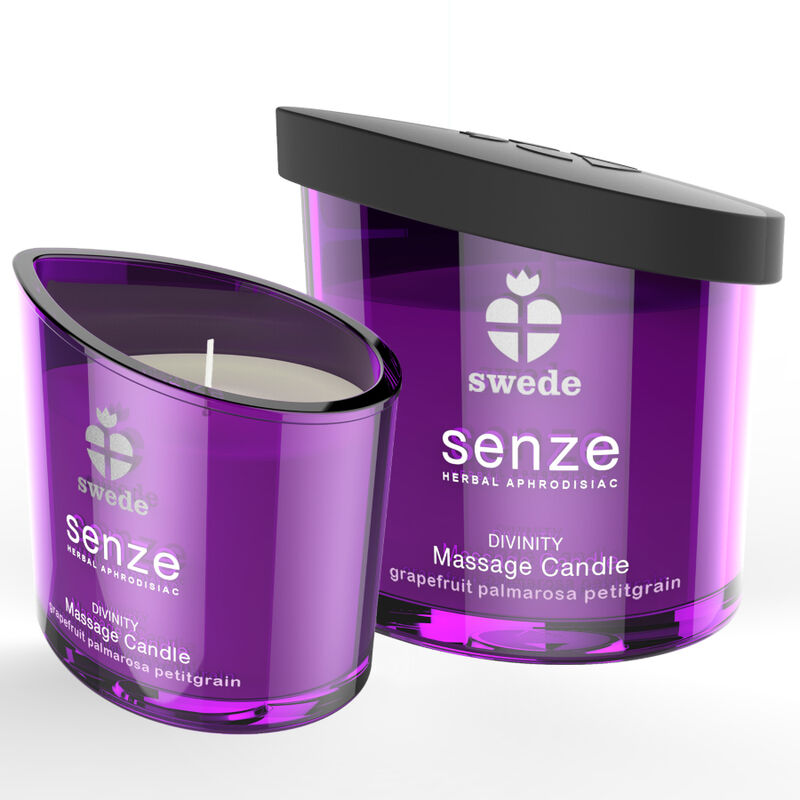 SWEDE – SENZE DIVINITY MASSAGE CANDLE – GRAPEFRUIT, PALMAROSA, PETITGRAIN – Default Title
