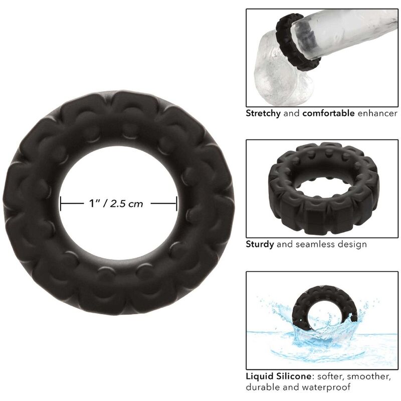 CALEXOTICS – ALPHA PROLONG TREAD RING BLACK – Default Title
