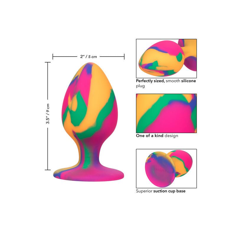 CALEXOTICS – CHEEKY LARGE TIE-DYE PLUG ANAL – Default Title