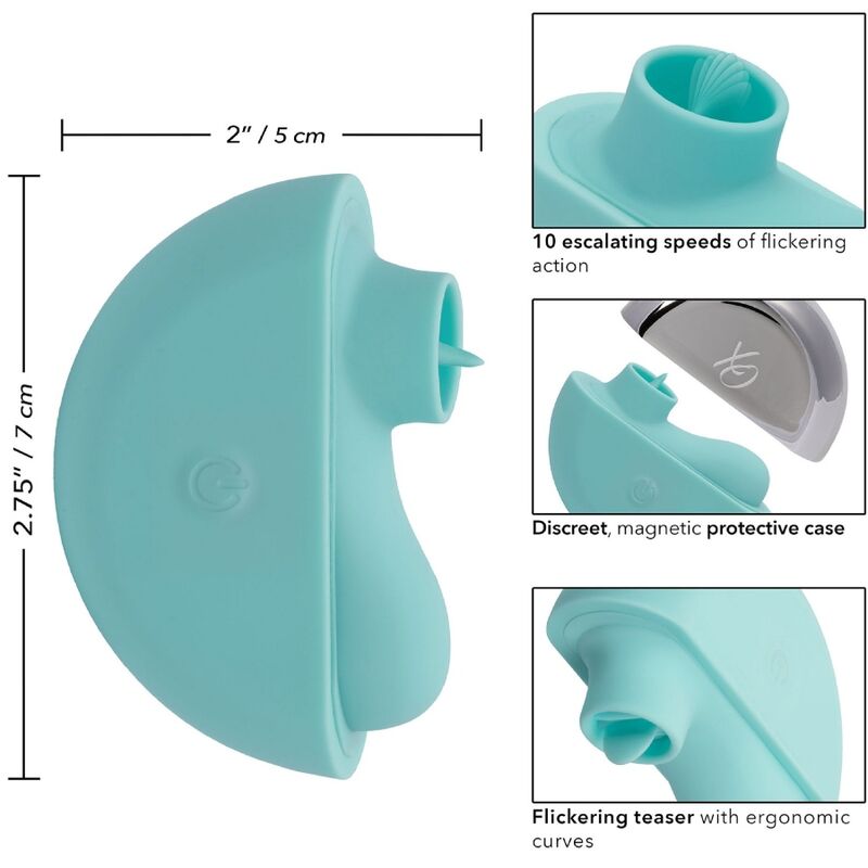 CALEXOTICS – OVATION RAVE STIMULATOR AQUA GREEN – Default Title