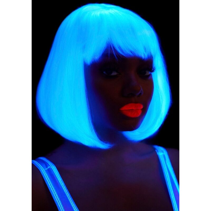 LEG AVENUE – PHOSPHORESCENT BOB CUT WIG WHITE – Default Title