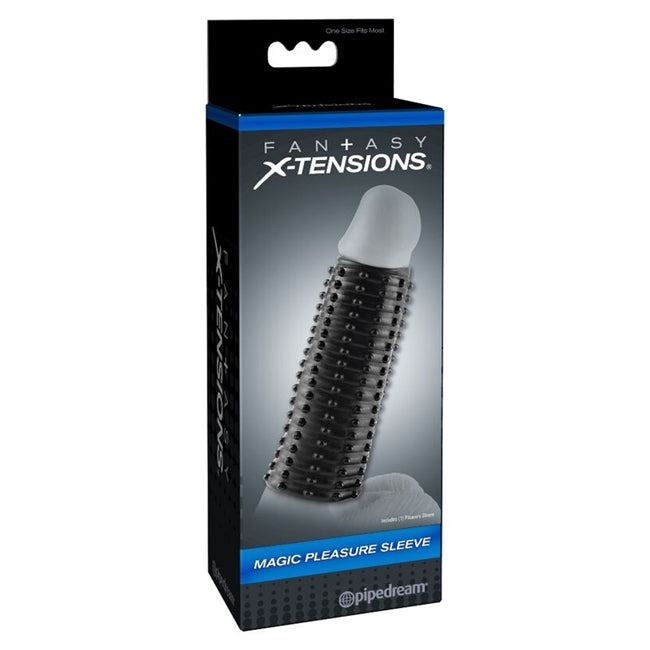 Manson FANTASY X-Tensions – Magic Pleasure Sleeve, pentru amplificarea erectiei, negru