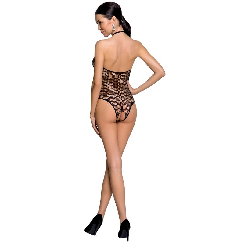 PASSION – WOMAN BS087 BLACK BODYSTOCKING ONE SIZE – Default Title