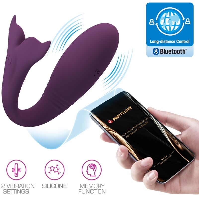 PRETTY LOVE – JAYLEEN VIBRATOR APP REMOTE CONTROL PURPLE – Default Title