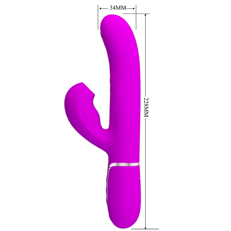 PRETTY LOVE – PERLITA MULTIFUNCTION 3 IN 1 G-SPOT VIBRATOR VIOLET – Default Title