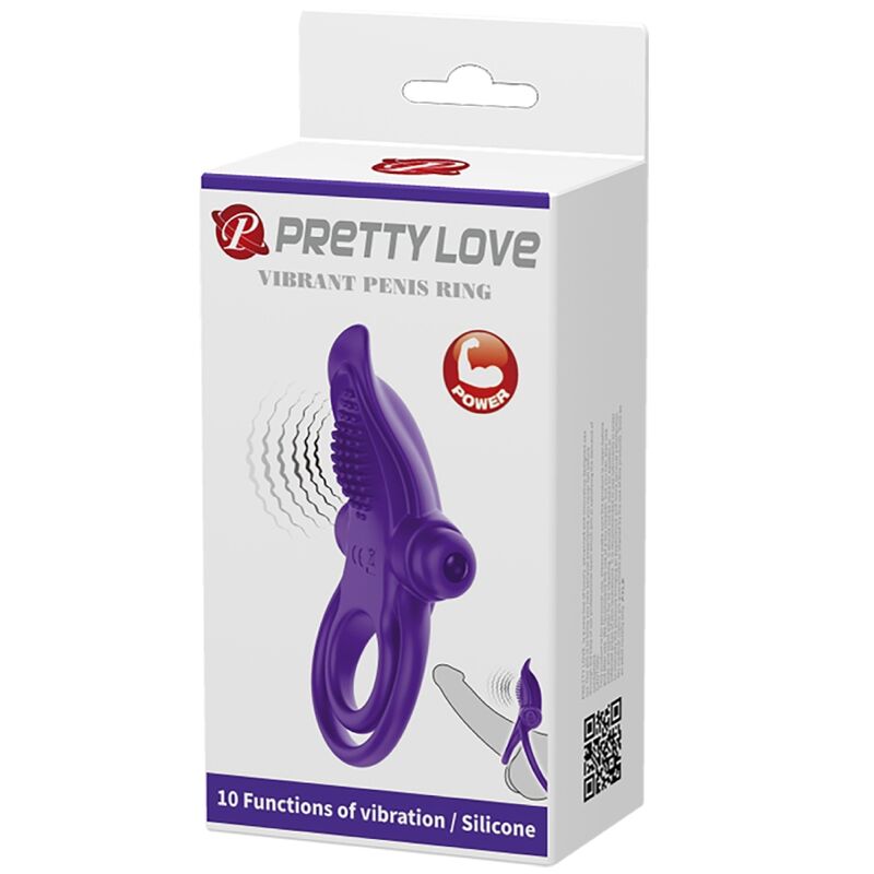 PRETTY LOVE – PURPLE VIBRATING PENIS RING – Default Title