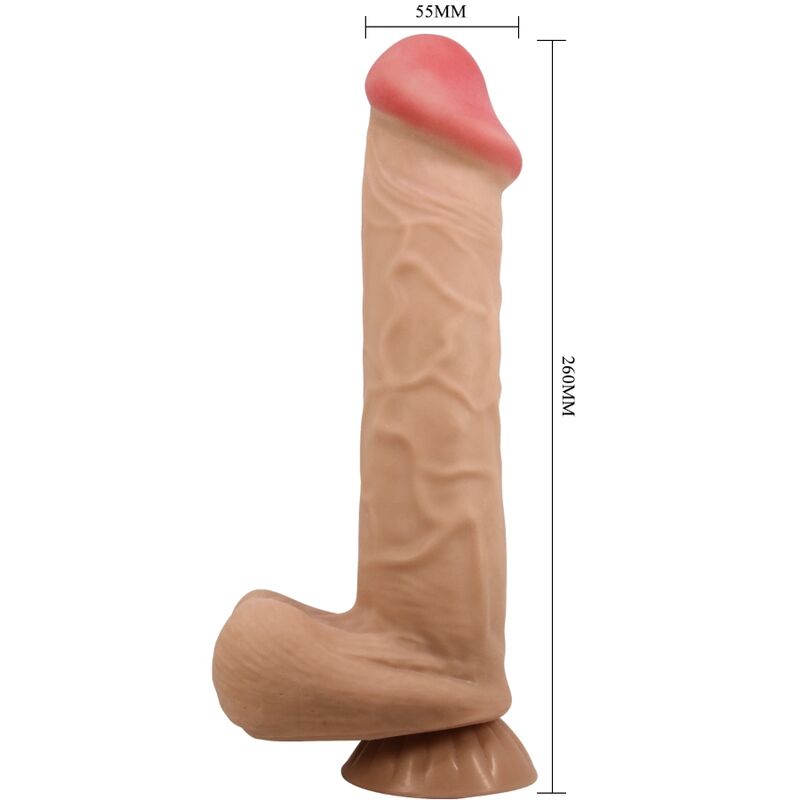 PRETTY LOVE – SLIDING SKIN SERIES REALISTIC DILDO WITH SLIDING SKIN SUCTION CUP FLESH 26 CM – Default Title