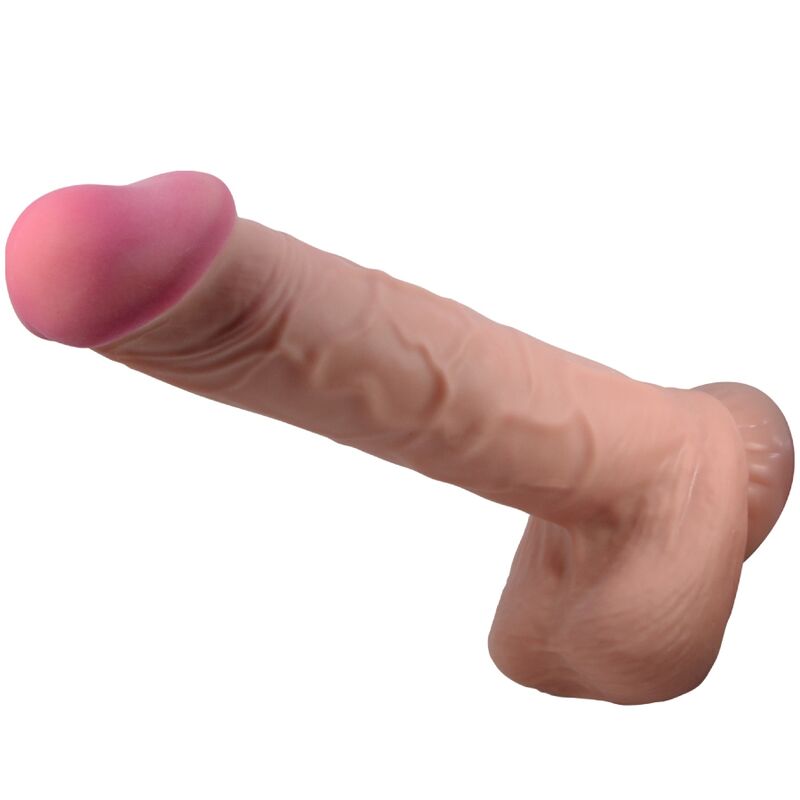 PRETTY LOVE – SLIDING SKIN SERIES REALISTIC DILDO WITH SLIDING SKIN SUCTION CUP BROWN 26 CM – Default Title