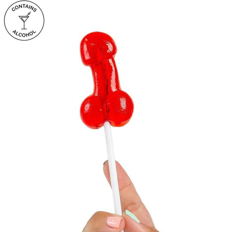 SECRETPLAY – COCK LOLLIPOP WITH ALCOHOL STRAWBERRY DAIQUIRI – Default Title