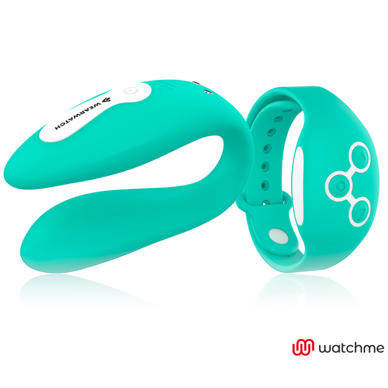 Vibrator Cuplu Desire Dual Pleasure Wireless Watch Me Light Green Anne’s Desire